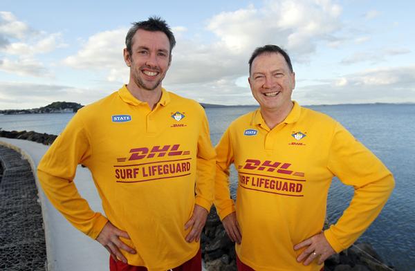 Brook Rapson & Murray Phipps-Black SLSNZ Rescue of the Year winners